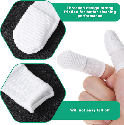 50 Pcs Cat Toothbrush Dog Finger Toothbrush Pet Toothbrushes Soft Fabric Comfortable Teeth Oral Cleaning Durable Teeth Cleaning Wipes Toothbrushes for Dogs and Cats