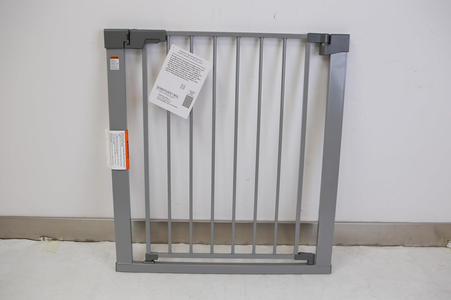 29-42 inches Metal Baby Gate for Stairs/Doorways, 30 inches Tall Pressure Mounted Pet Gates, Auto-Close Child Safety Gate, No Drilling Easy Walk-Through Dog Gate Indoor, Black