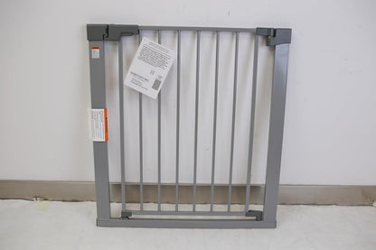 29-42 inches Metal Baby Gate for Stairs/Doorways, 30 inches Tall Pressure Mounted Pet Gates, Auto-Close Child Safety Gate, No Drilling Easy Walk-Through Dog Gate Indoor, Black