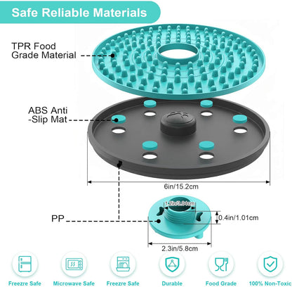 Lick Mat for Dogs, Dog Crate Lick Pads Slow Feeder, Lick Pad Crate Training Toy Crate Lick Plate,Very Suitable Peanut Butter, Treats Yogurt, Bolognese, for Boredom Relief Licking Pad