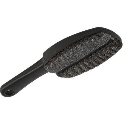 Brabantia Clothes Brush for Lint Dust Pet Hair Removal (Dark Gray) Double Velour Pads, Ergonomic Handle, Easy Clean, Left or Right Handed Use