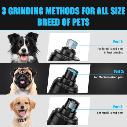 VIWIK Dog Nail Trimmers with Light, Cat Dog Nail Clippers, Dog Nail Grinder Quiet for Large Medium Small Dogs Paw & Cats Claw, Electric 2-Speed Pet Toenail Grooming Supplies, Gifts for Dog Lovers.