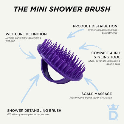 Denman Detangle Hair Brush for Curly Hair & Scalp Massager D6 - Hair Straightening Brush