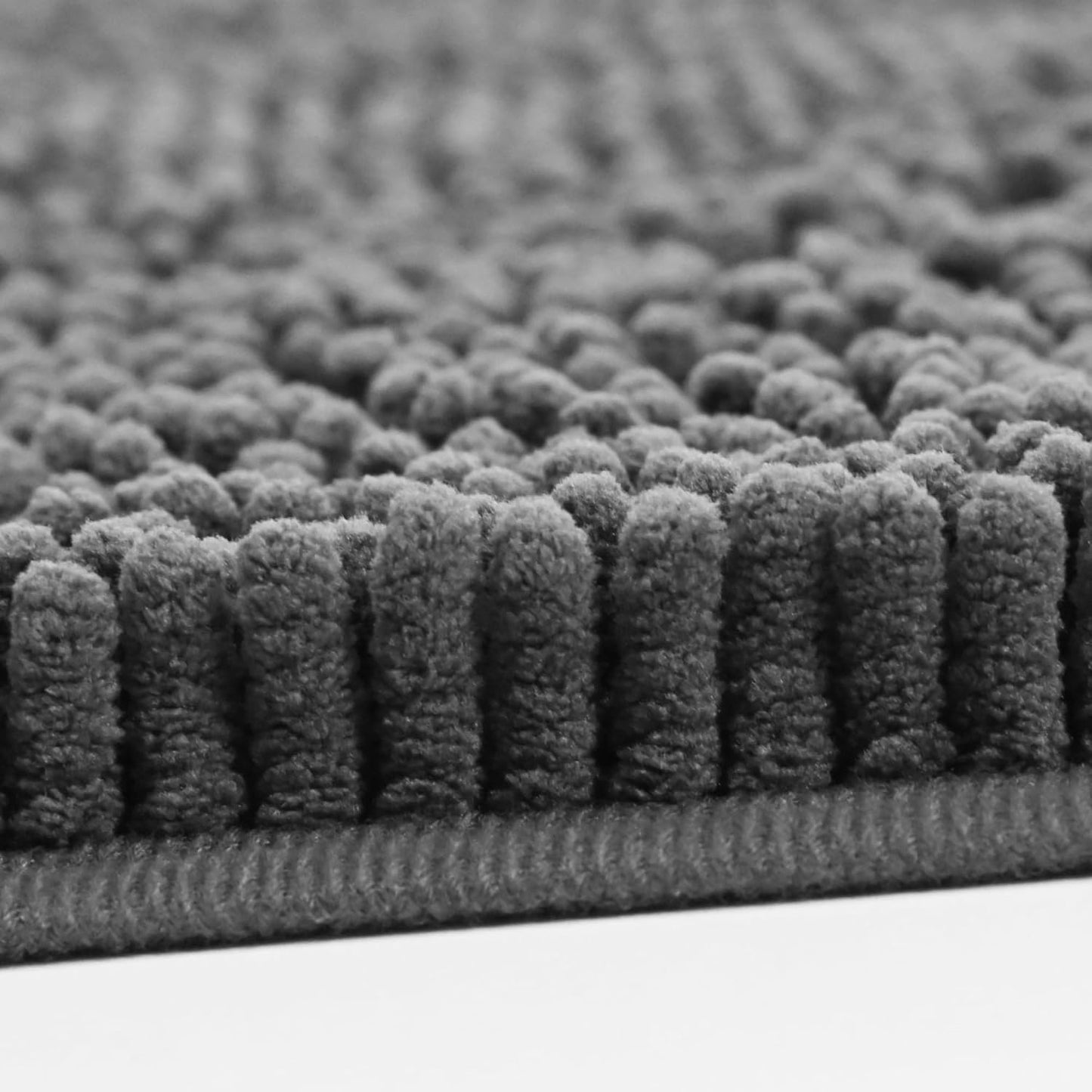 Ultra Absorbent Dog Door Mat for Muddy Paws, 60" x 36" Chenille Mud Mat for Dogs, Quick Dry, Trap Dirt Non-Slip Machine Washable Entry Rug for Indoor Outdoor Entrance, Dark Grey