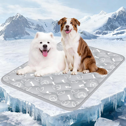 Rywell Dog Cooling Mat 2.0, Ocean Blue,44" x 32" Thick & Durable Cooling Mat for Extra Large Dogs, Long-Lasting Cool with Waterproof & Color-Changing Arc-Chill Tech (Q-Max>0.5) Washable& Non-Toxic