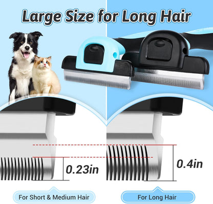 MIU COLOR Pet Grooming Brush, Deshedding Tool for Dogs & Cats, Effectively Reduces Shedding by up to 95% for Short Medium and Long Pet Hair