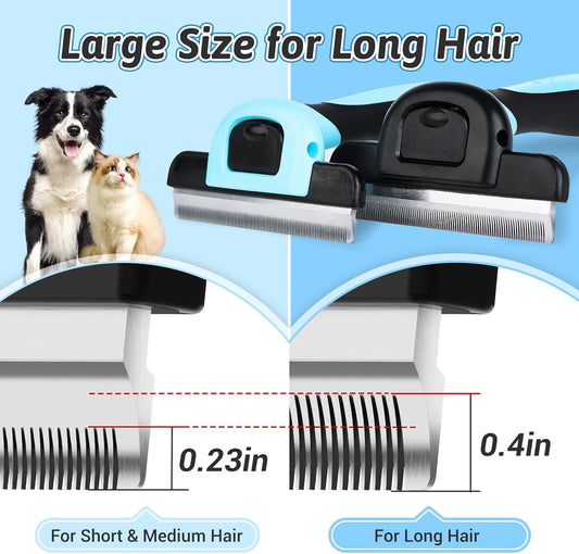 MIU COLOR Pet Grooming Brush, Deshedding Tool for Dogs & Cats, Effectively Reduces Shedding by up to 95% for Short Medium and Long Pet Hair
