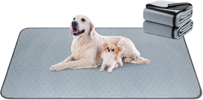 DAHAPYBOO Washable Pee Pads for Dogs,4 Pack Reusable Puppy Pads for Dogs,18x24 Non-Slip Waterproof Pet Training Pads for Crate, Playpen, Bed, Sofa,Whelping Box, Potty Training