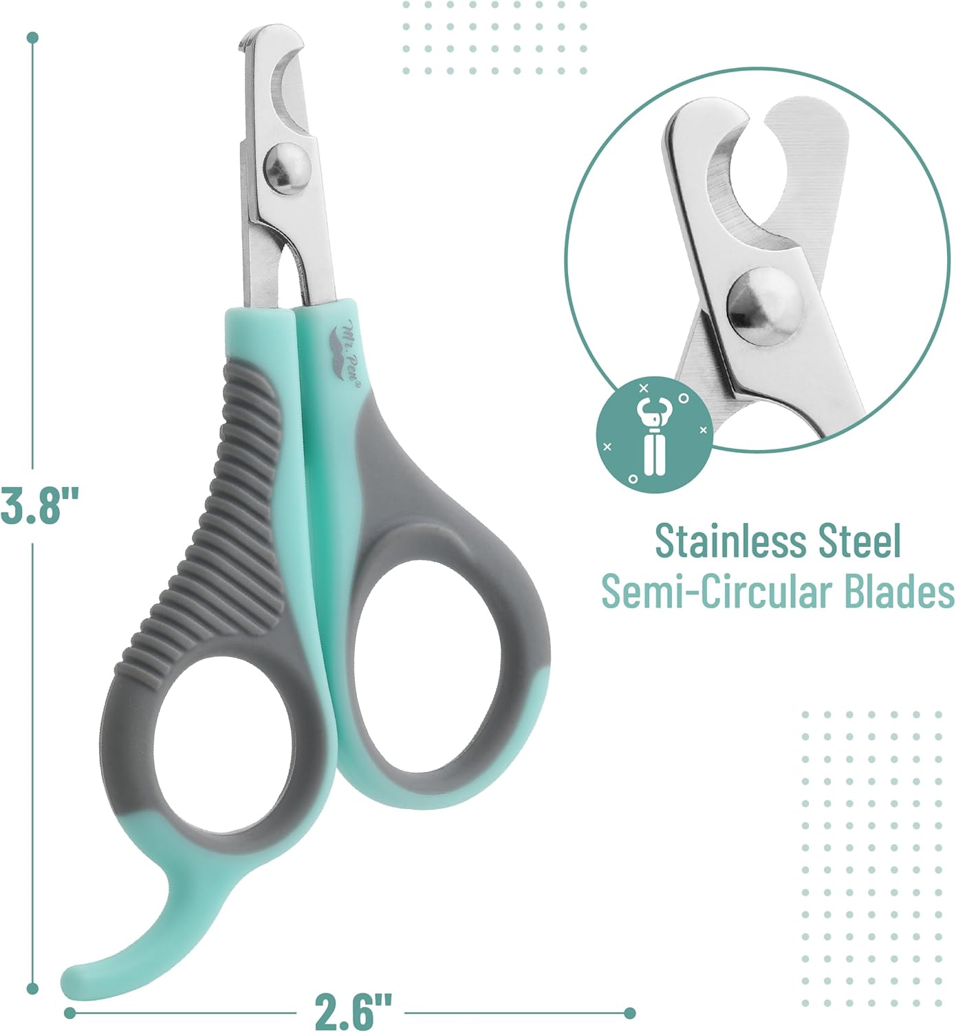 Mr. Pen- Cat Nail Clipper, Stainless Steel, Professional Sharp Cat Claw Trimmer for Small and Medium Cats, Pet Nail Clipper with Sturdy Non Slip Handle