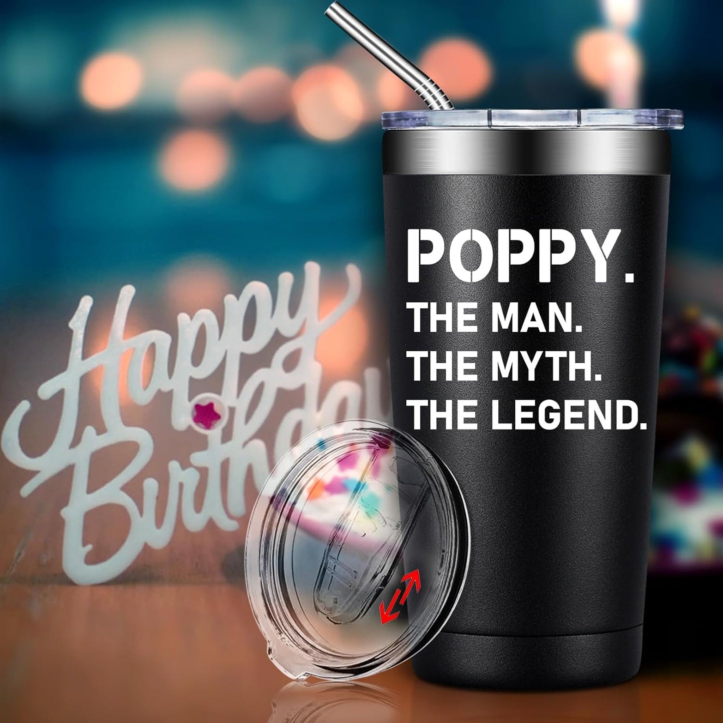 BIRGILT Pawpaw Gifts from Grandkids - Pawpaw Fathers Day Gift - Best Paw Paw Gifts for Grandpa, Grandfather - 20oz Tumbler Cup