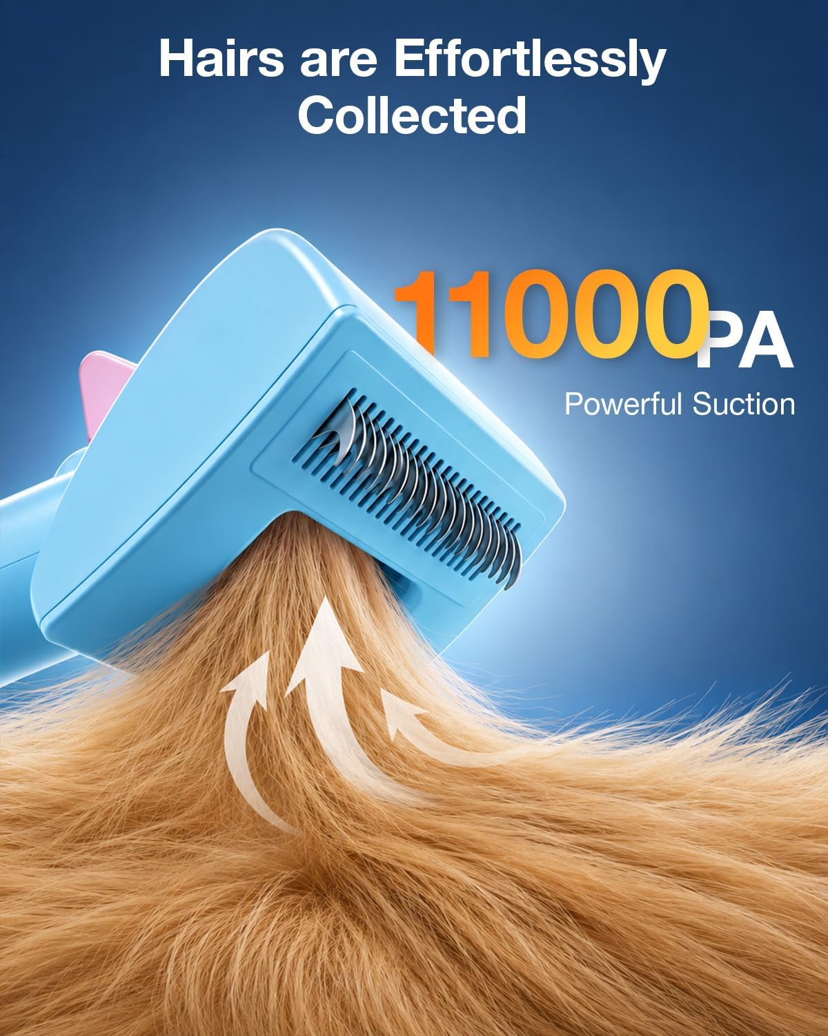 PETGUGU Dog Grooming Vacuum,Dog Vacuum for Shedding Grooming with 7-in-1 Clipper, Nail Grinder & Deshedding Brush,2.5L Dust Cup,3-Speed Adjustable & Temp Control Blower,Low Noise Pet Hair Vacuum