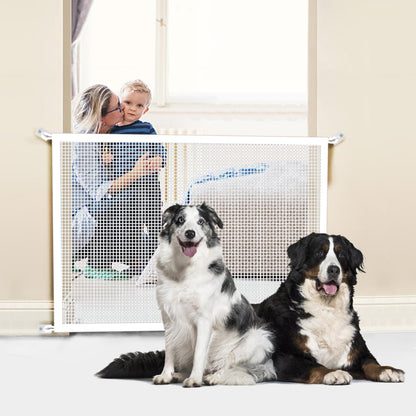 Cupount Baby Gate for Stairs - Dog Gate Indoor Mesh Pet Gates for Doorways (Black, 30" H x 41" W)