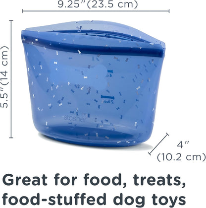 Stasher Pet Reusable Puppy Essentials Dog Food Can Lids, Cat Food Lids for Cans, Airtight Seal, Dog Travel Accessories, Food Grade Silicone Stretch Lids, Freezer & Dishwasher Safe, 3-Pack