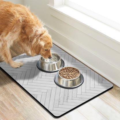 Dog Food Mats for Floors Absorbent, Pet Cat Food Mat - Quick Dry Dog Bowl Mats for Food and Water, Eco-Friendly Pet Supplies