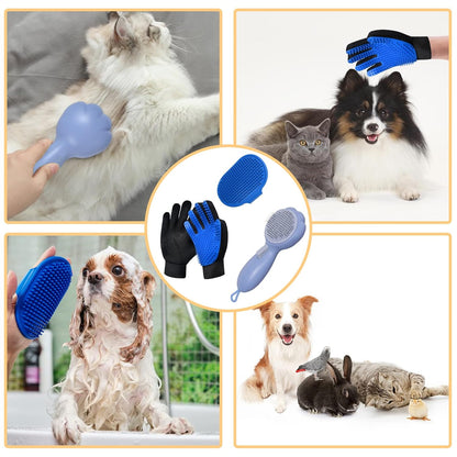 Cat Grooming Glove Brush,Pet Hair Remover Tool,Reusable Dog Hair Fur Remover for Carpet,Furniture,Couch,Clothes,Eco-Friendly and High efficiency
