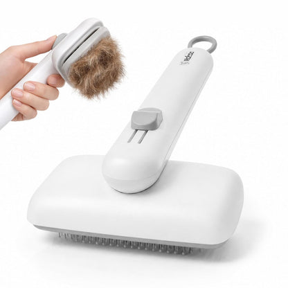 Wolfster Self Cleaning Slicker Brush for Dogs & Cats - Skin-Friendly Deshedding Brush & Undercoat Rake for Short, Medium and Long Hair Pets, Reduces Shedding by 90% (Parrot Green)