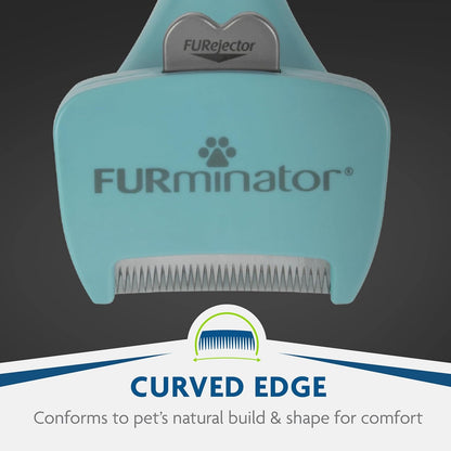FURminator® deShedding Tool For Medium/Large Cats, Long Hair, Removes Loose Hair From Shedding