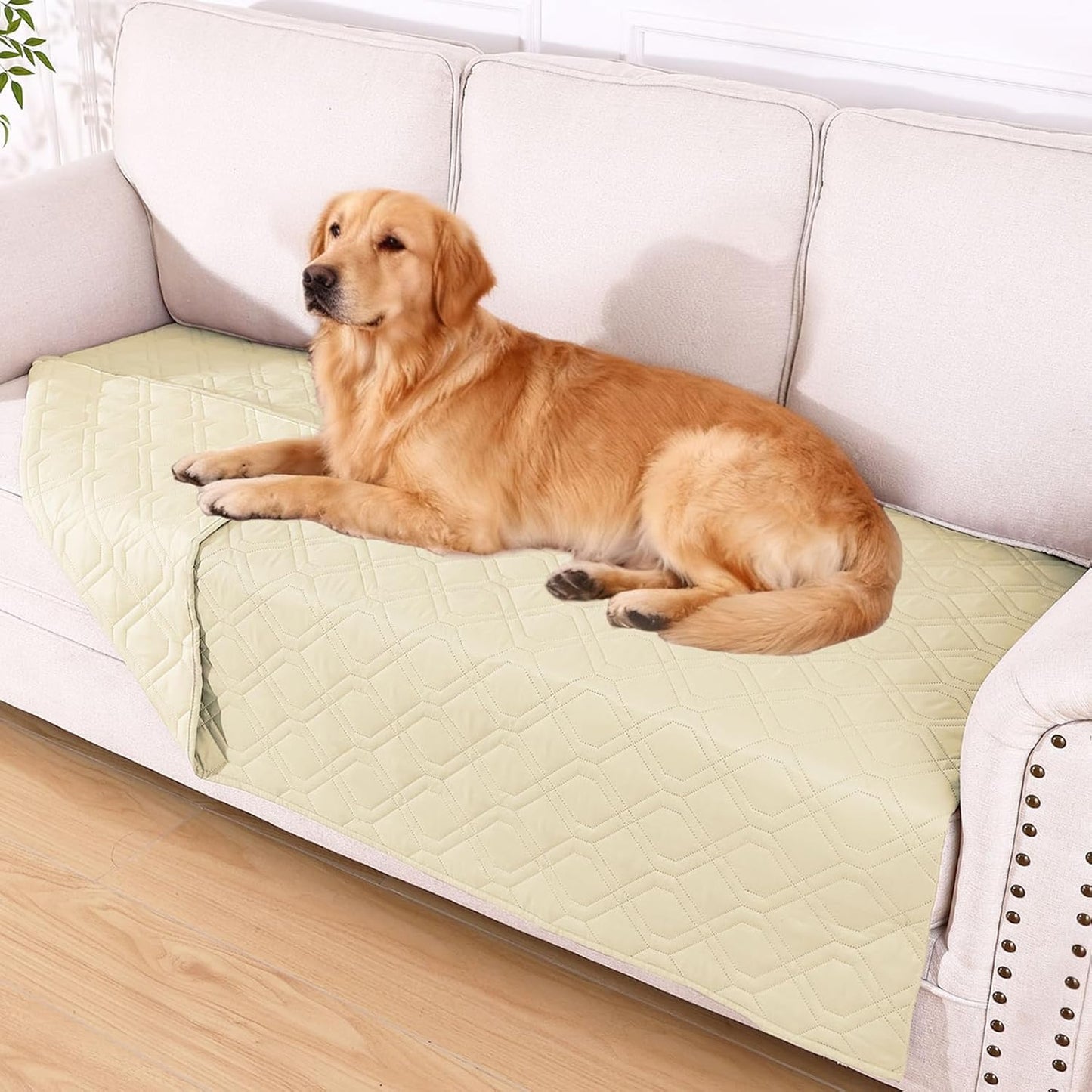 hyha Waterproof Dog Bed Blanket, Soft Pet Blankets, Waterproof Couch Cover for Dogs, Reversible Sofa Covers Washable for Furniture (30x70 Inch, Grey/Dark Grey)