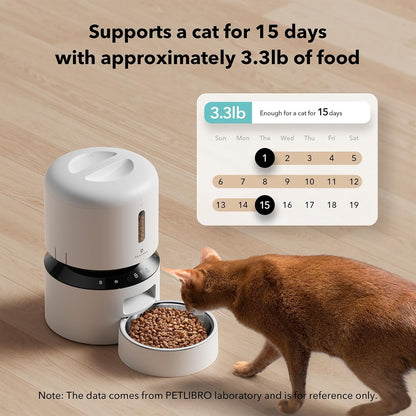 PETLIBRO Automatic Dog Feeder with Camera, Auto Cat Food Dispenser Slow Feeders Dogs Bowl, 1080P HD Video with Night Vision, 5G WiFi with 2-Way Audio, Stainless Steel Slow Food Tray for Small Dogs