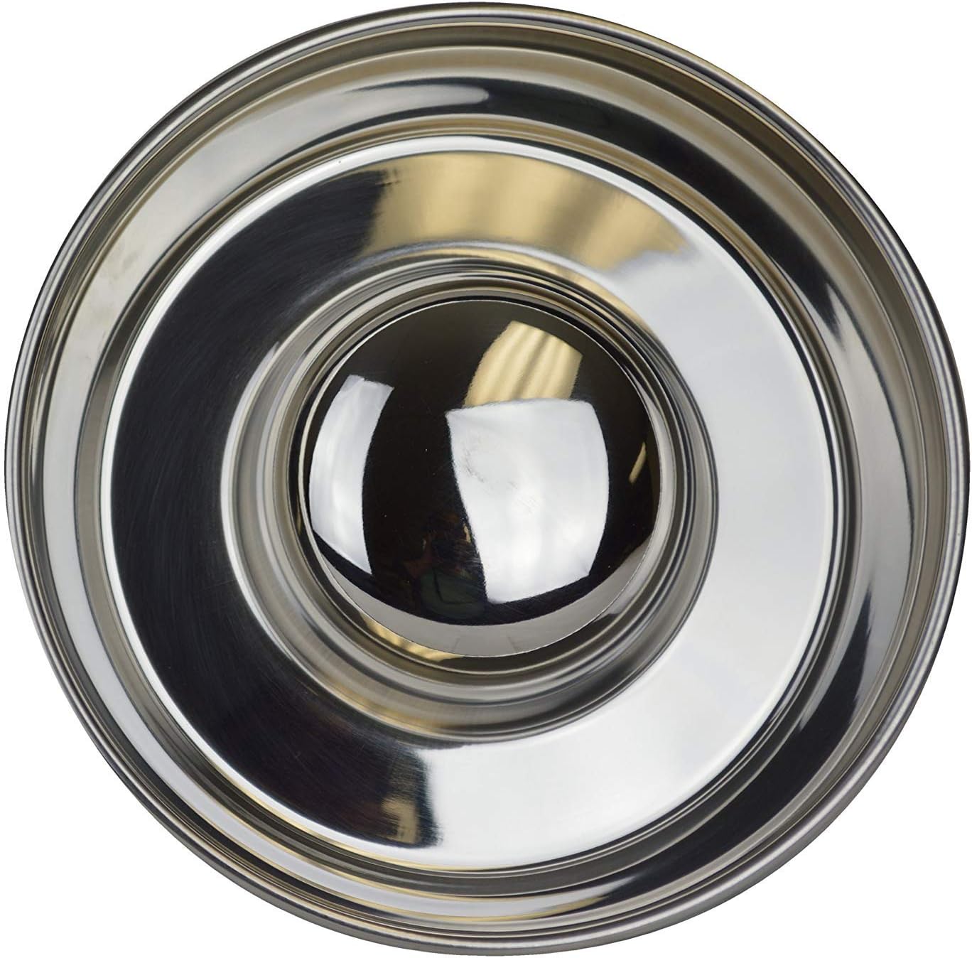 OurPet's DuraPet Slow Feed Premium Stainless Steel Dog Bowl, Silver (2040010301)