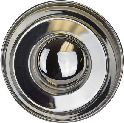 OurPet's DuraPet Slow Feed Premium Stainless Steel Dog Bowl, Silver (2040010301)