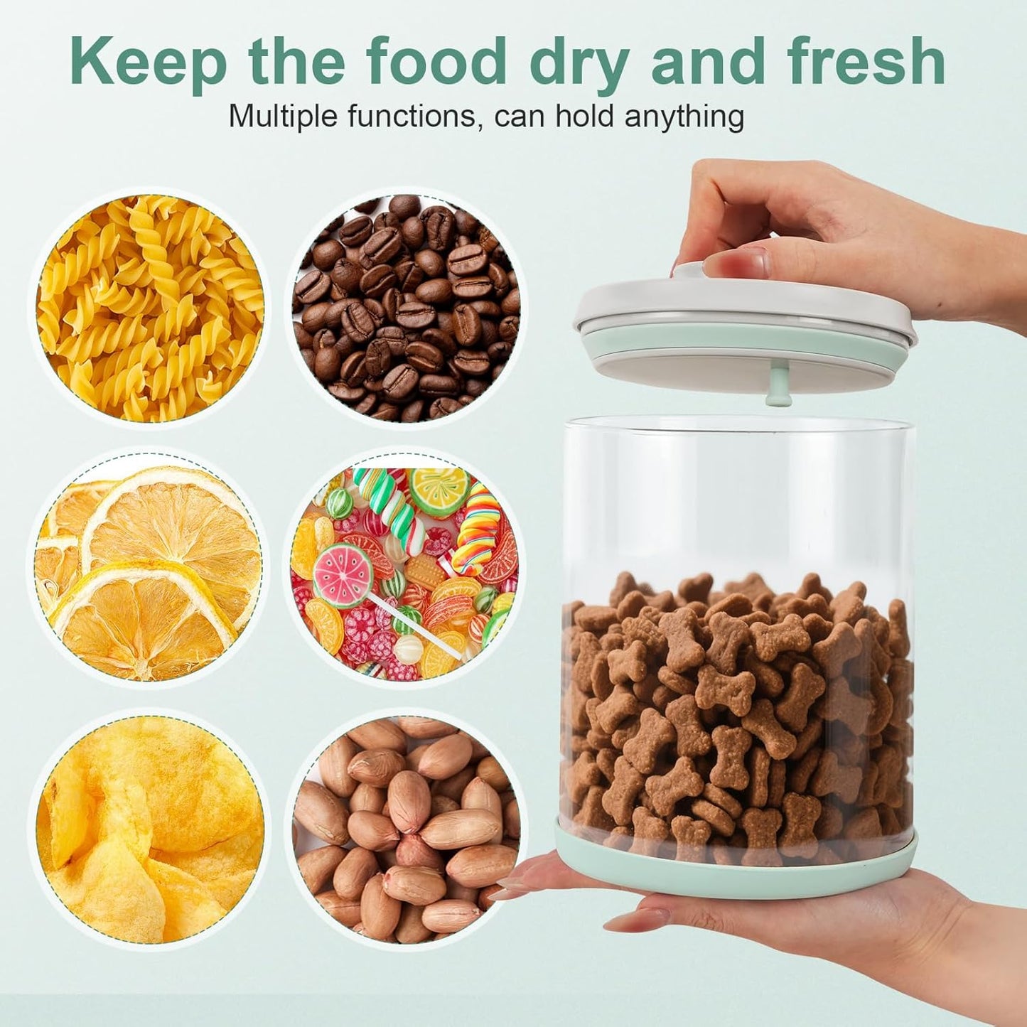Dog-Cat Food Storage Container 40 lb/38 Qt, Large Stainless Steel Pet Food Bin with Airtight Lid & Scoop Included, Durable 304 Metal Storage for Dogs & Cats