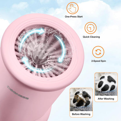 DOGNESS W01 Automatic Dog Paw Cleaner for Small to Medium Dogs (White)