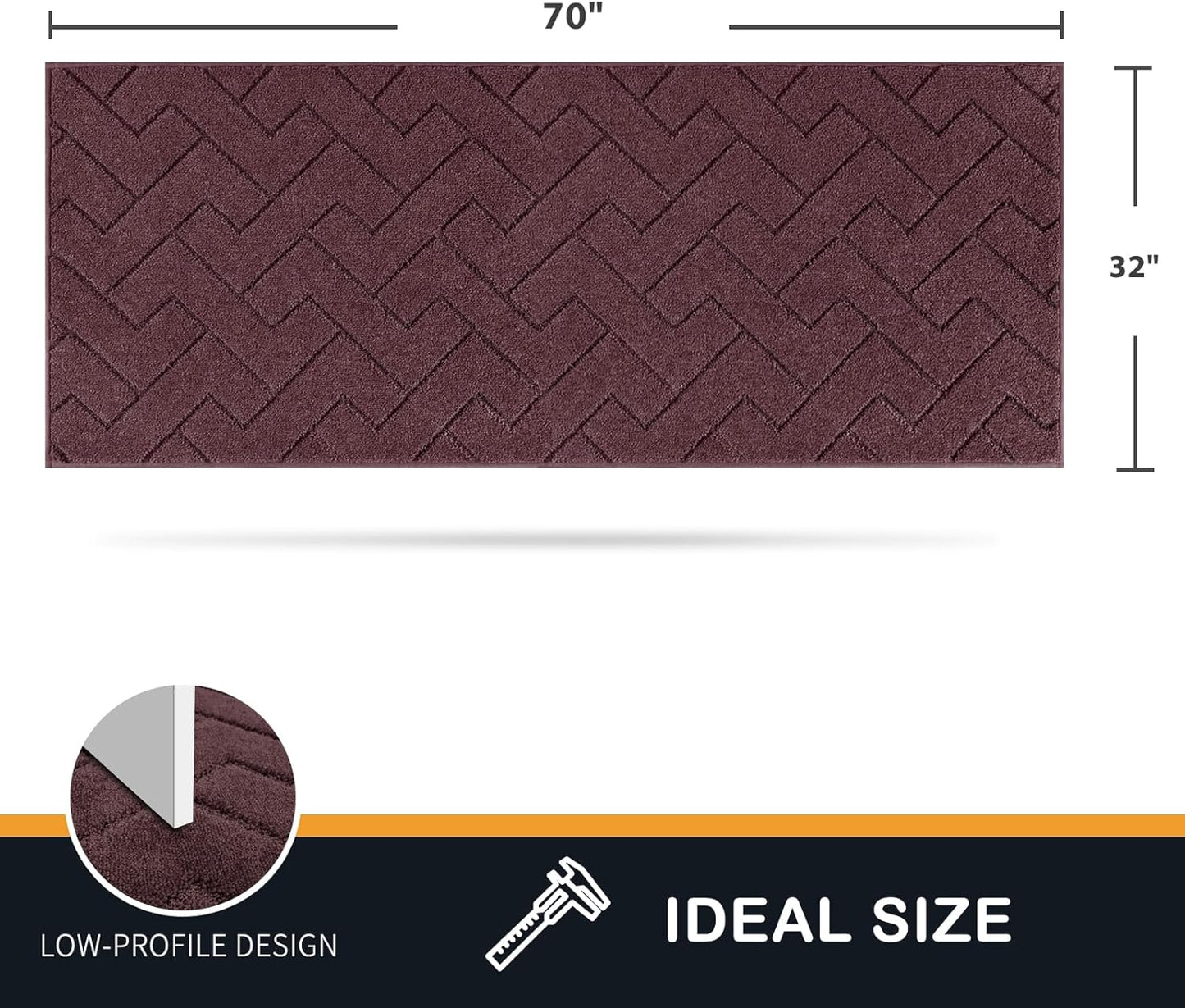 PURRUGS Dirt Trapping Door Mat 20" x 31.5", Non-Slip Machine Washable Entry Rug, Dog Doormat, Indoor Front Door Mat, Super Absorbent Entryway Rug for Muddy Shoes & Paws, Taupe