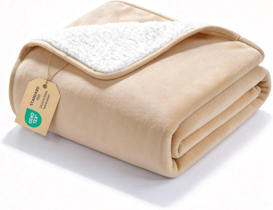 gogobunny Waterproof Blanket for Bed Couch Sofa, Liquid Pee and Fur Proof Pet Blanket for Dog Puppy Cat, Reversible Sherpa Fleece Throw Blanket Furniture Cover Protector (Grey, 50x60 inches)