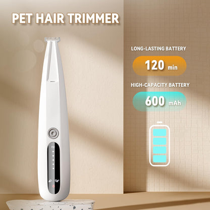 2026 New Pet Precision Trimmer, Dog Paw Trimmer with LED Light, Low Noise, IP68 Waterproof, Dual-Speed Motor, Suit for Trimming Paw, Ear, Face, Butt, Eyebrows, USB Rechageble