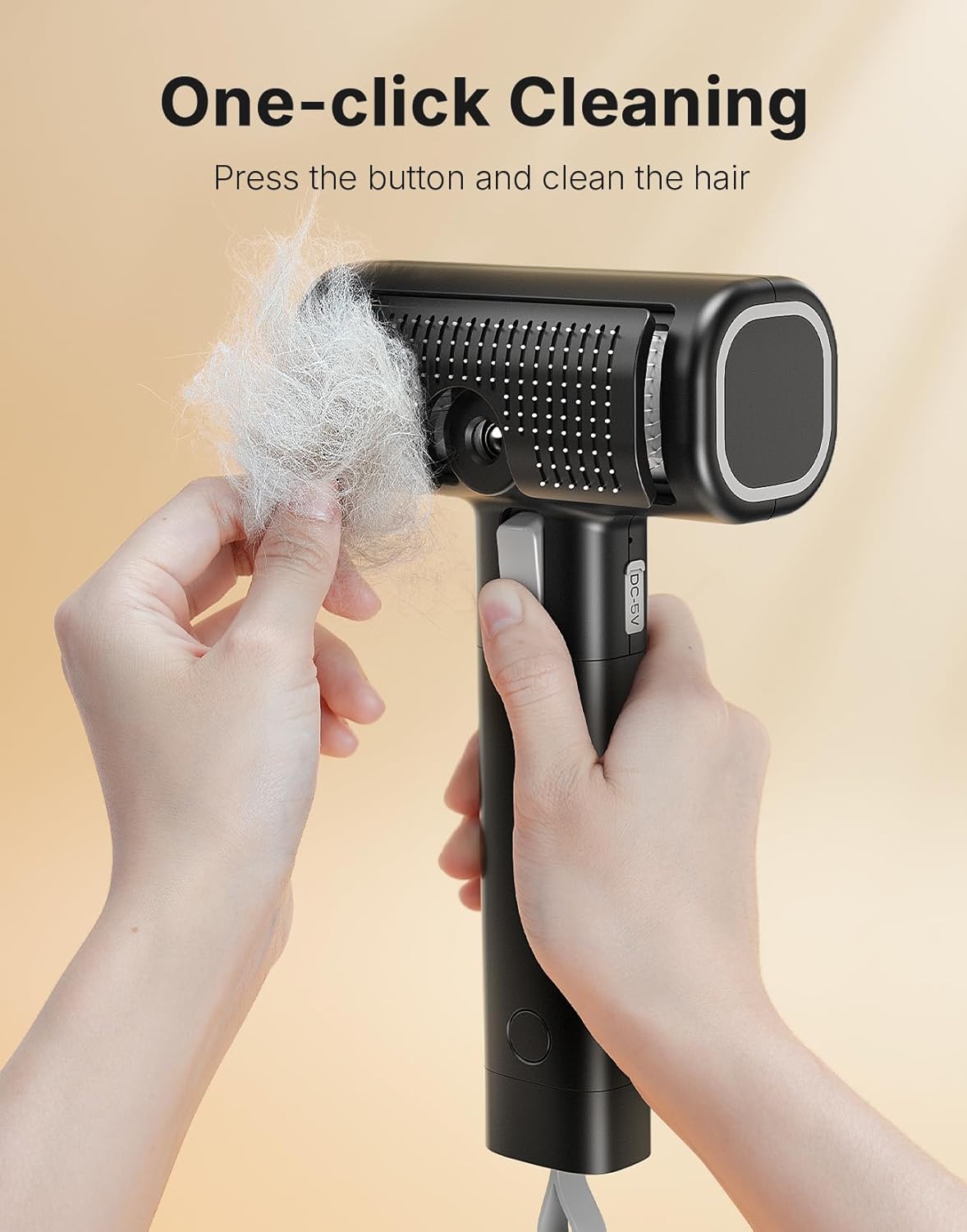 4-in-1 Cat Brush for Shedding, Undercoat Dog Grooming Rake for Deshedding Dematting, Hair Removal Comb Brush for Long & Short Haired Indoor Pets