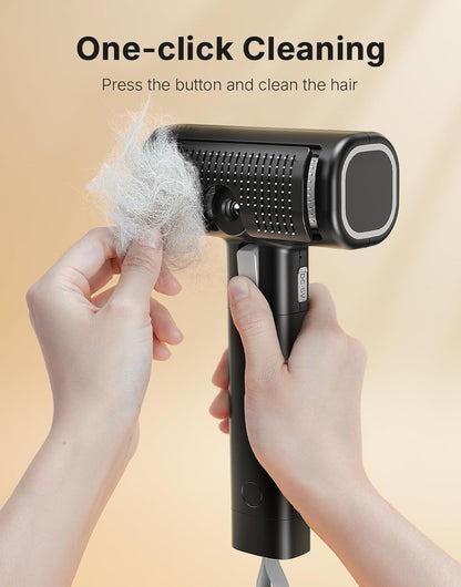 4-in-1 Cat Brush for Shedding, Undercoat Dog Grooming Rake for Deshedding Dematting, Hair Removal Comb Brush for Long & Short Haired Indoor Pets