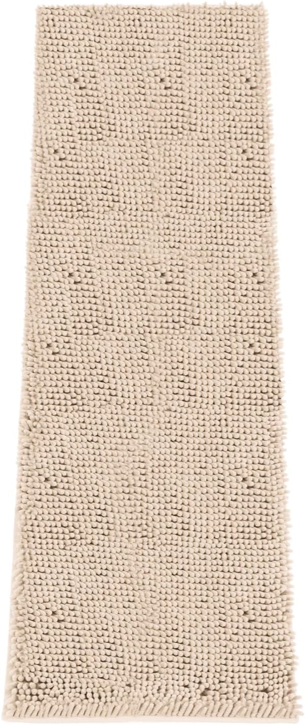Absorbent Dog Door Mat for Muddy Paws, 60" x 24" Chenille Indoor Mats for Entryway, Trap Dirt Front Door Mat Indoor Entrance Washable Non Slip Soft