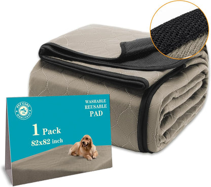 Bunlitent Washable Pee Pads for Dogs 72x72, 2 Pack, Extra Large Reusable Puppy Pads, Dog Training Pads with Quick Dry, Large Anti-Slip Dog Pee Pads, Whelping Pads, Potty Pad