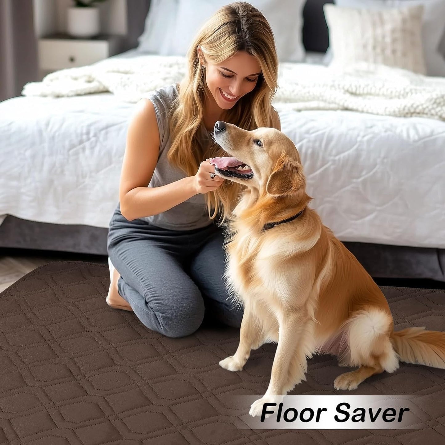 hyha Waterproof Dog Bed Blanket, Soft Pet Blankets, Waterproof Couch Cover for Dogs, Reversible Sofa Covers Washable for Furniture (30x70 Inch, Grey/Dark Grey)