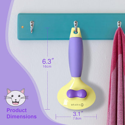 Cat Hair Brush,Cat Brush for Shedding,Soft Silicone Self Cleaning Brushes for Short and Long Haired Cats for Grooming and Shedding