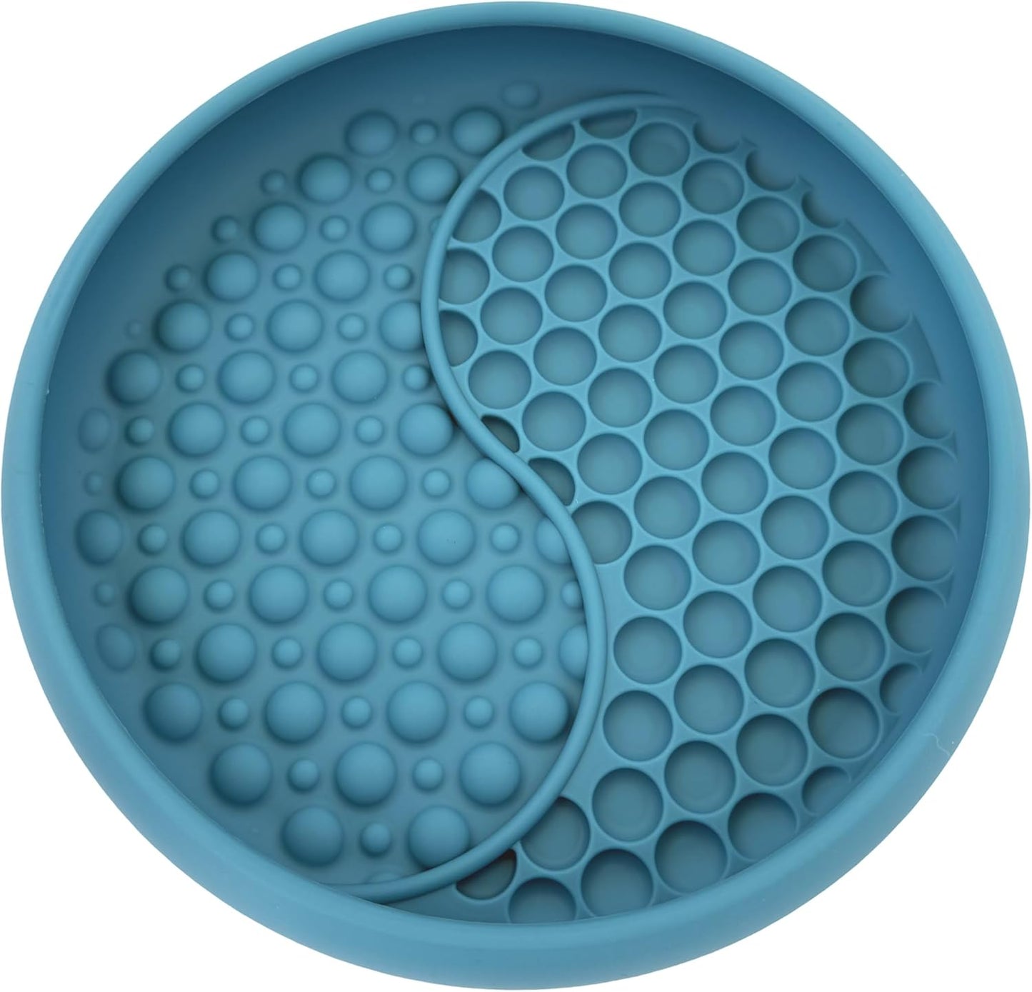 YAMI Dog Lick Bowl, Lick Mat for Dogs, Wet Food Cat Slow Feeder, Freeze Bowl, Enrichment & Puzzle Toy for Anxiety Relief, Food-Grade Silicone, Suction Cups, Dishwasher Fit, for All Breed (Light Gray)