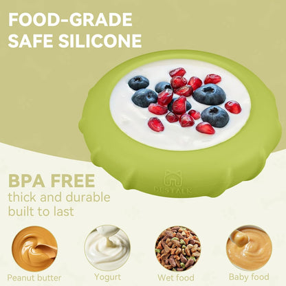 Dog Lick Bowl, Bestalk Wobbly Freeze Bowl Enrichment Feeder for Dogs, Anxiety Relief Lick Mat Puzzle Toy for Distraction, BPA Free Silicone, Dishwasher Safe(Rose,S)
