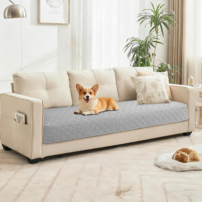 Waterproof Dog Blanket, Non-Slip Soft Pet Bed Cover, Couch Cover for Dogs Washable, Protects Sofa, Furniture, Crate, Car, Tear Resistant Leakproof Pet Blanket (30x70 Inch, Dark Grey)