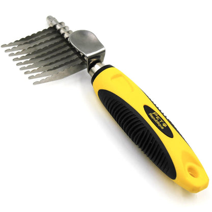 Pet Republique Dematting Tool for Dogs – Matt Splitters for Dogs, Cats, Rabbits, Long Haired Breed Pets – Effective Mat Remover, De-Matting Comb, or Dematter - Rake Super-Sharp Teeth Design
