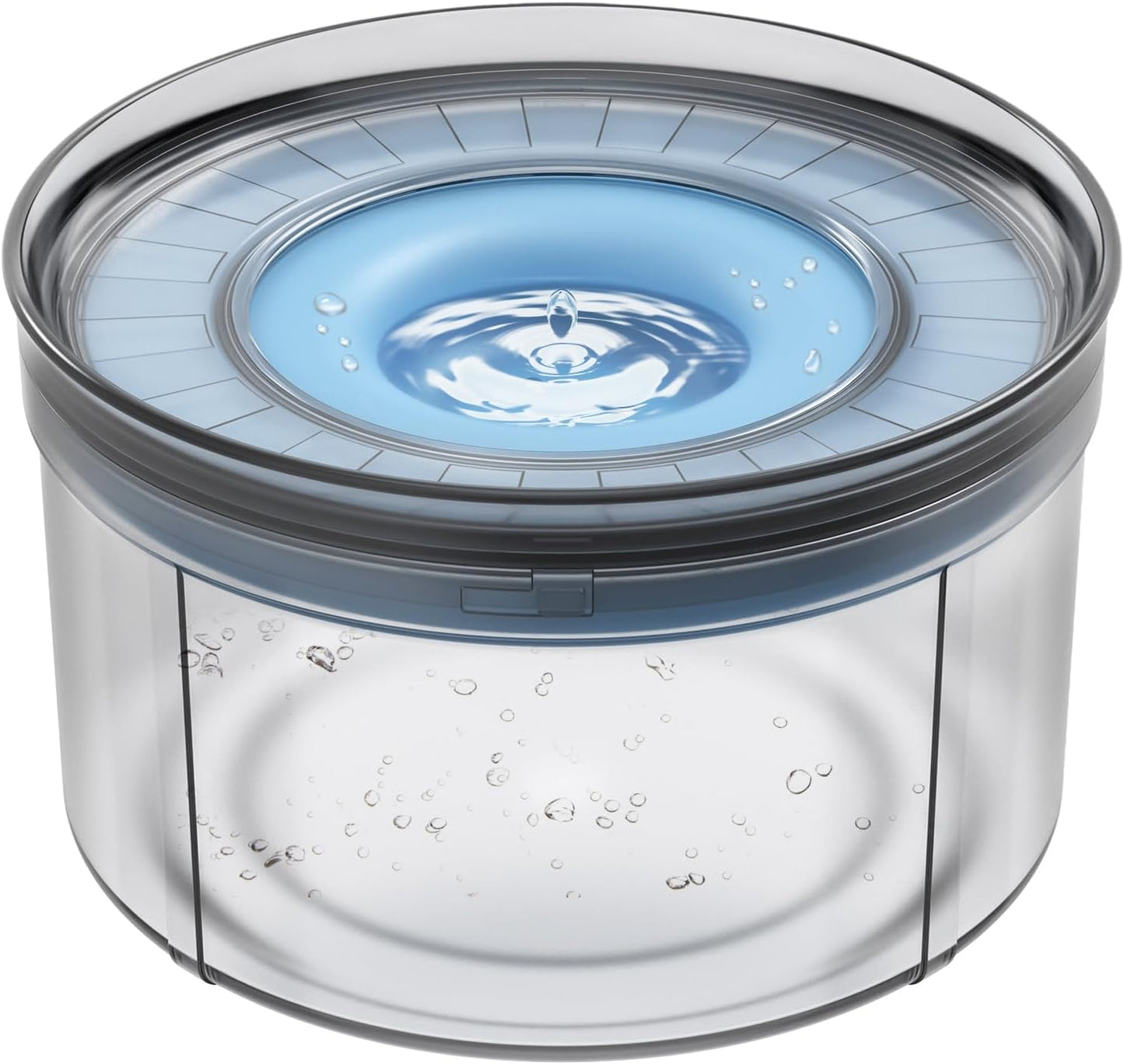 Techphardo 1Gallon No Spill Dog Water Bowl-3.8L Large Capacity, BPA-Free, Anti-Splash & Anti-Digging Design with Non-Slip Base for Messy Drinkers