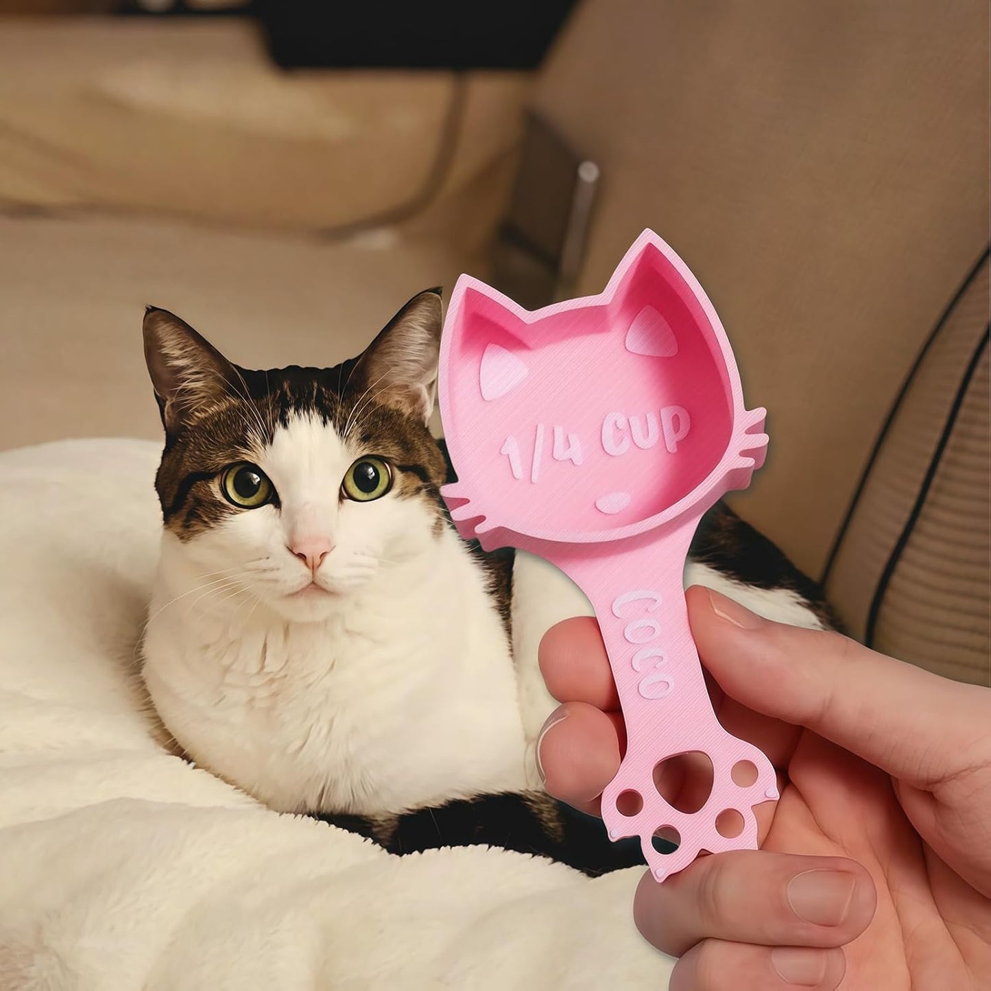ubjva Personalized Dog Food Scoop Custom Dog Food Measuring Cup with Name Pet Accessories Gifts for Pet Lover
