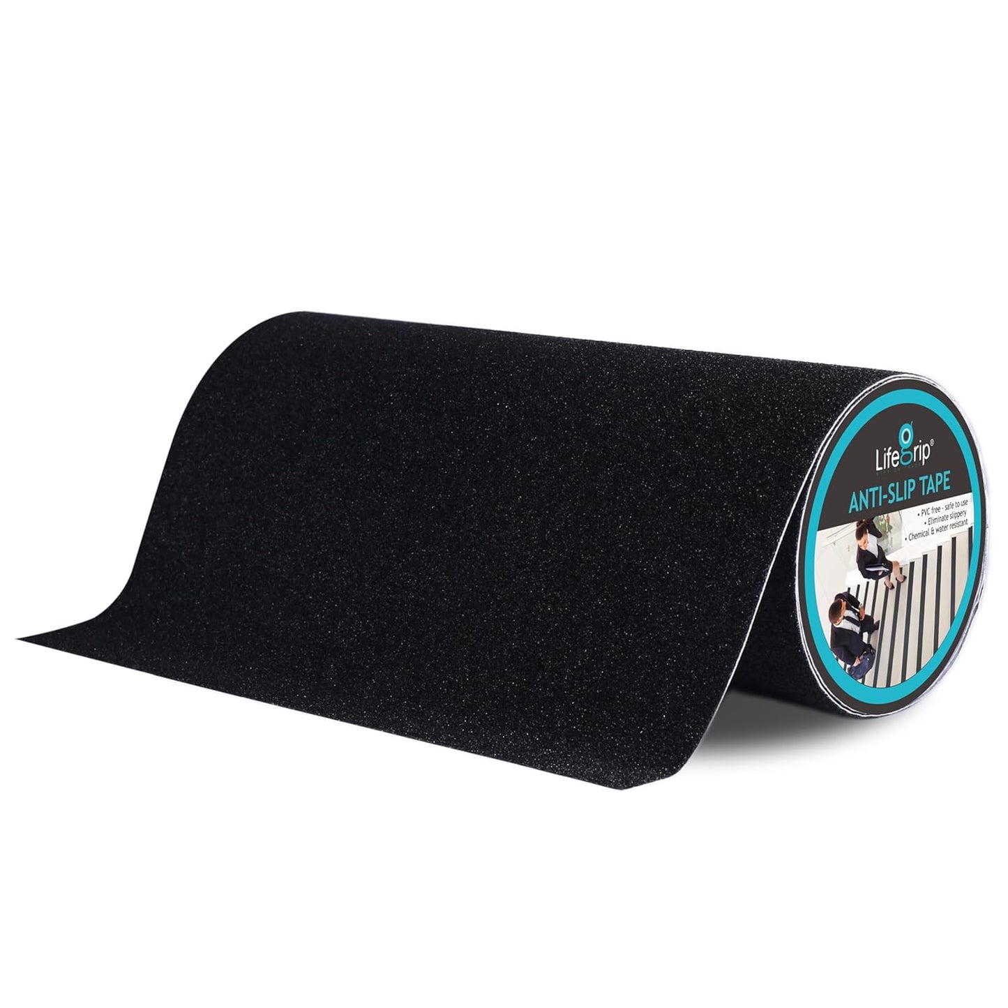 LifeGrip Anti Slip Transparent Anti Slip Tape, 4 inch by 30 feet, Non-Slip Traction Grip Tape to Tubs, Boats, Stairs, Clear, Soft, Comfortable for Bare feet (4" X 30')