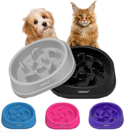 YINEYA Slow Feeder Dog Bowls, Pet Supplies that Slow Down Eating, Pet Food Bowls, Maze Dog Puzzle Feeder for Medium Breed