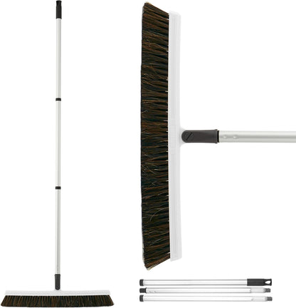 Superio 16"" Slim Silicone Salon Broom - Carpet Rake for Liquid, Human Hair, and Pet Hair, and Fur Space Saving and Easy to Wash, 12811274