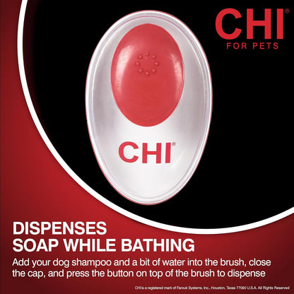 CHI for Dogs 2 in 1 Dematting and Deshedding Rake, Dual Head Dog Grooming Tool with Wide Tooth Dematting Rake and Fine Deshedding Rake, Detangler Comb for Thick Double and Long Dog Coat