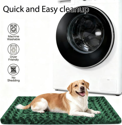 Dog Bed Mat, Reversible Crate Pad & Cute Dog Bed - Machine Washable Kennel Mat with Ultra Soft for Small Dogs (Cool/Warm), 24" x 18", Grey&Star
