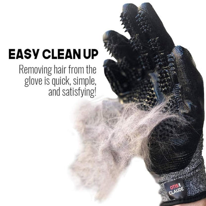 Pet Grooming Gloves for Dogs and Cats Deshedding Brush and Bathing Mitt with Soft Rubber Tips Gentle Massage Tool Removes Loose Hair Dirt and Dander Reduces Shedding Easy to Clean