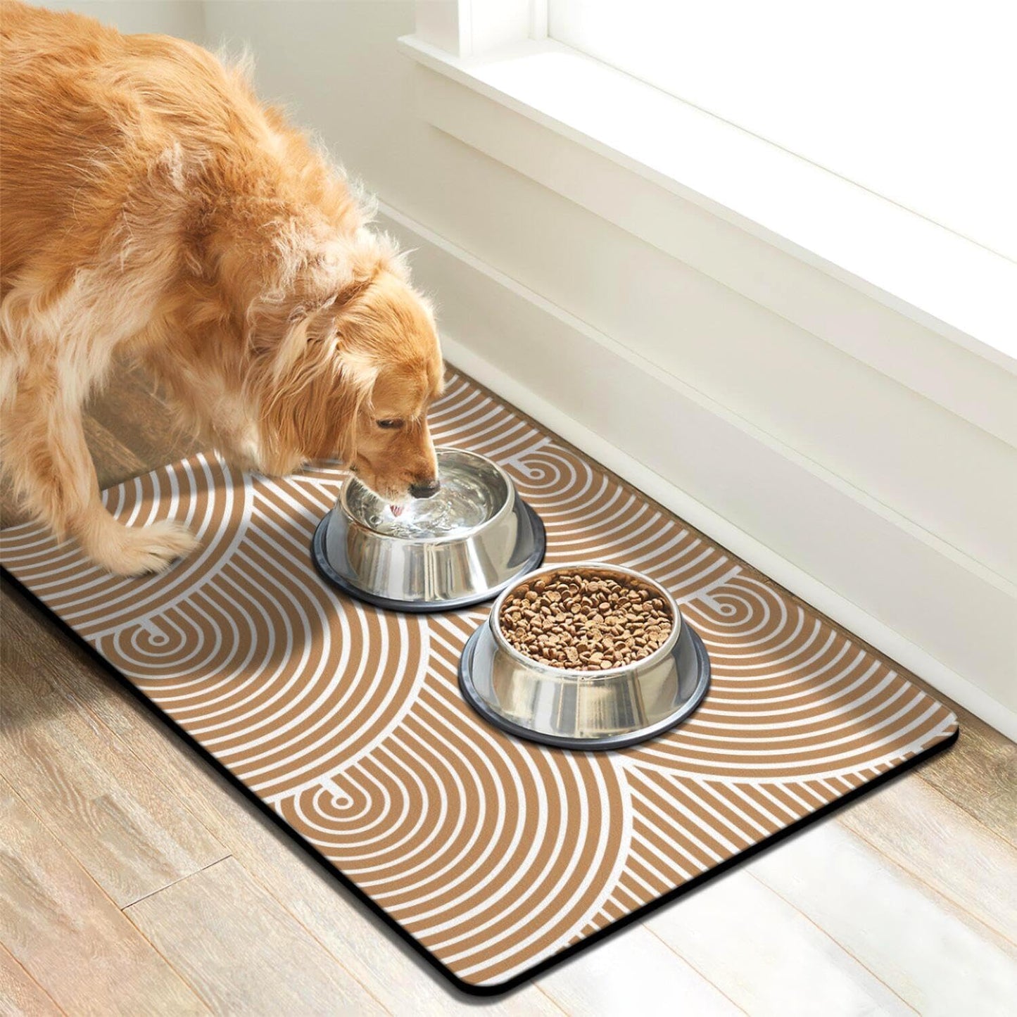 Dog Food Mats for Floors, Absorbent Dog Bowl Mat for Food and Water Dispenser, Quick Dry Cat Food Mat Pet Supplies