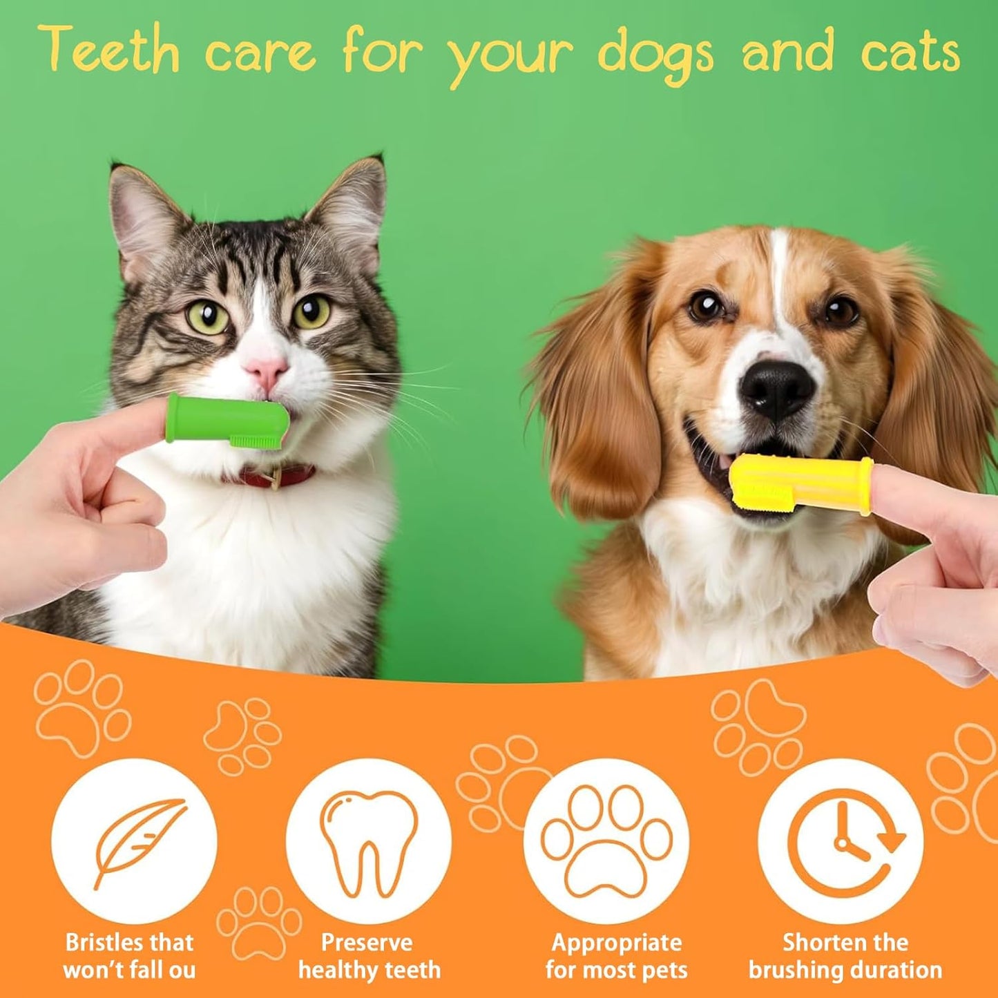 108 Pcs Dog Toothbrush Dog Finger Brushes, Soft Pet Toothbrush Pet Oral Care Dental Brush Easy Teeth Cleaning for Small Cats and Puppy